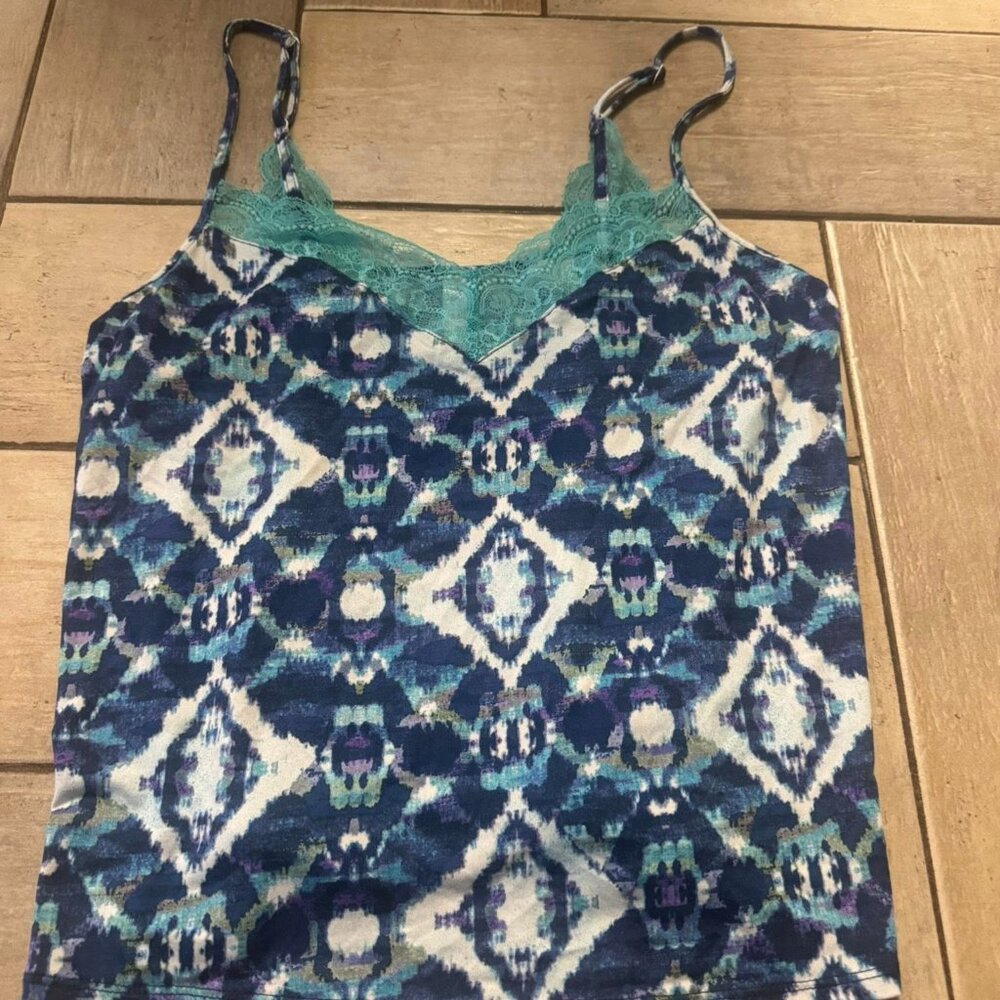 Cute Blue Frilly Tank Top